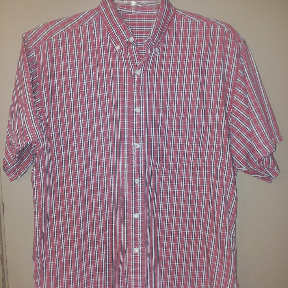 Men's Shirt Sleeve Button Down Shirt XL